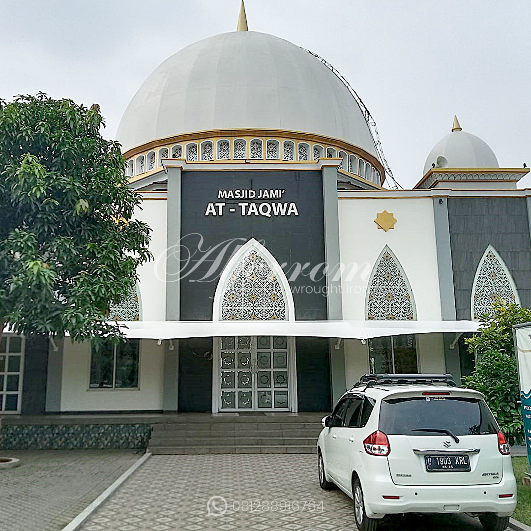 Pemasangan Kanopi Membran Masjid Bekasi